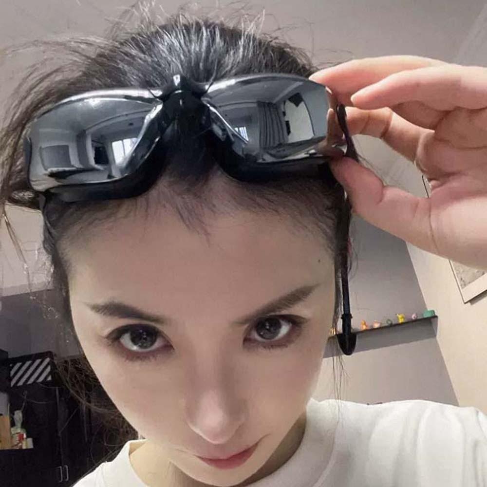 Waterproof Myopia Swim Goggles Electroplating Anti-fog Swimming Eyewear Women