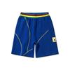Li Ning Paris Fashion Week Runway Series Color Block Sport Shorts Men Shorts Deep-Blue AKSQ145-1