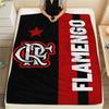 1PC Clube de Regatas do Flamengo Patterned Flannel Blanket Suitable For All Seasons for Home Decor Warmth and Comfort Gifts Holiday Present