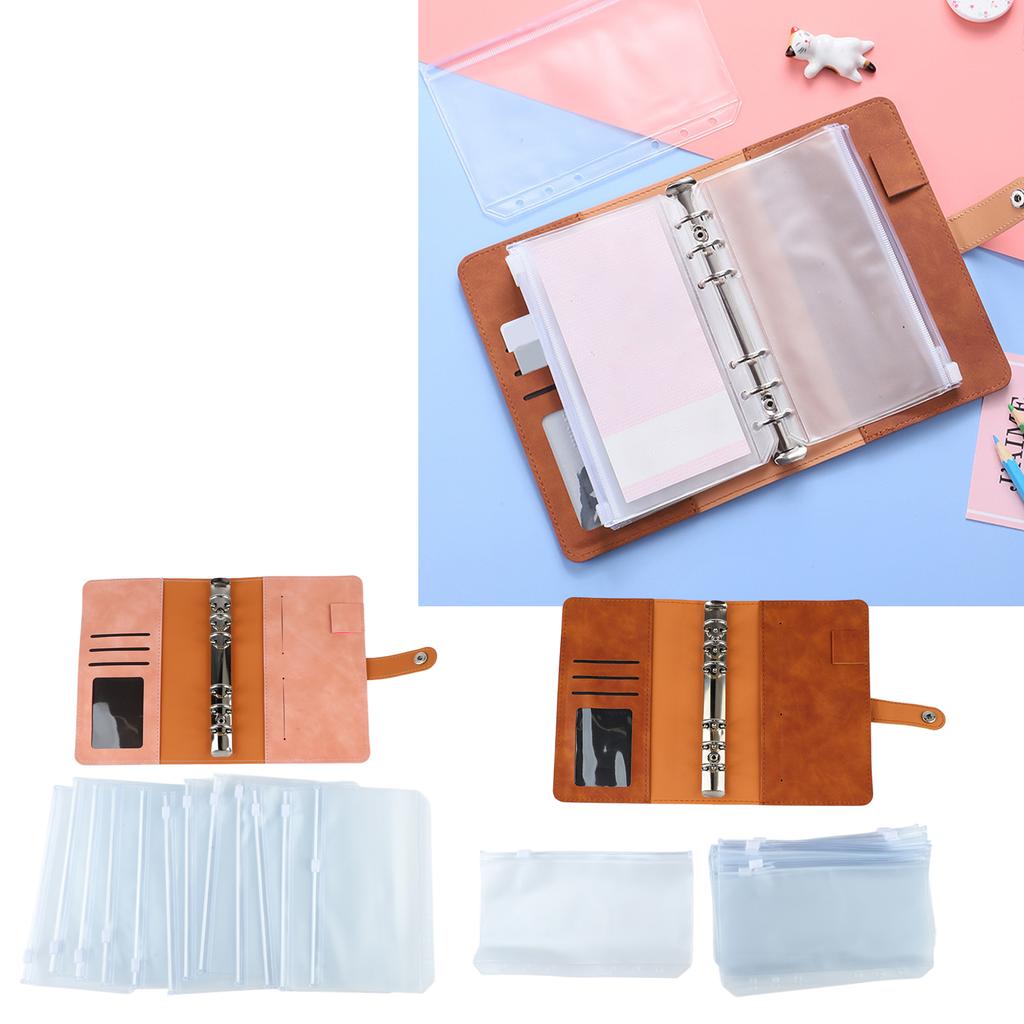 Бюджетный А6 с несколькими карманами, кольцами из нержавеющей стали, обложкой из искусственной кожи для офиса