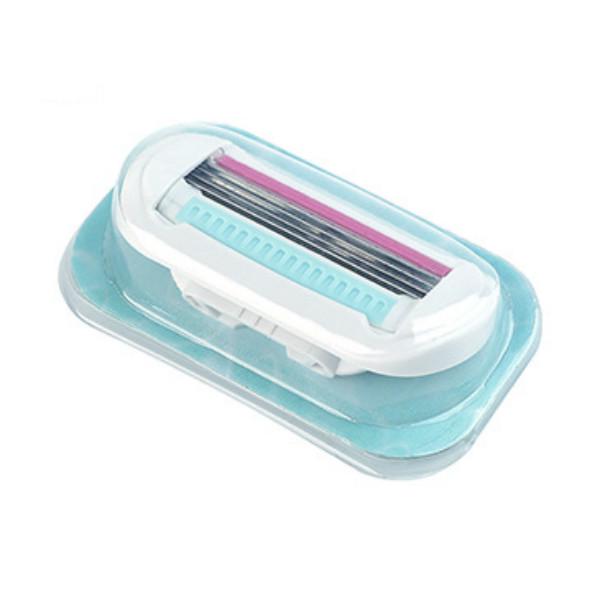 Женский станок для бритья и 3 шт. сменных лезвий