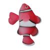 Silicone Artificial Floating Clownfish Glowing Effect Aquarium Floating Clownfish Decoration with Suction Cup Red