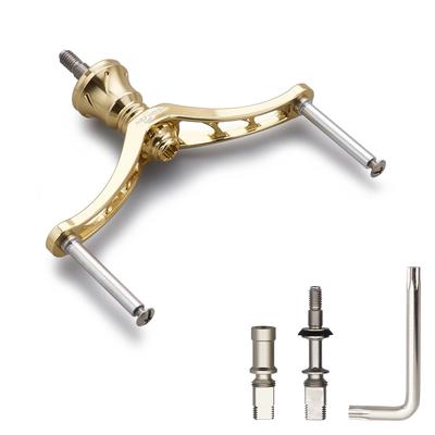 HEIGHTEN Рукоятка для спиннинговых катушек Shimano и Daiwa 80мм/92/95/98/110мм (Нет ручки) (80 мм - Золотой) (HT01803)