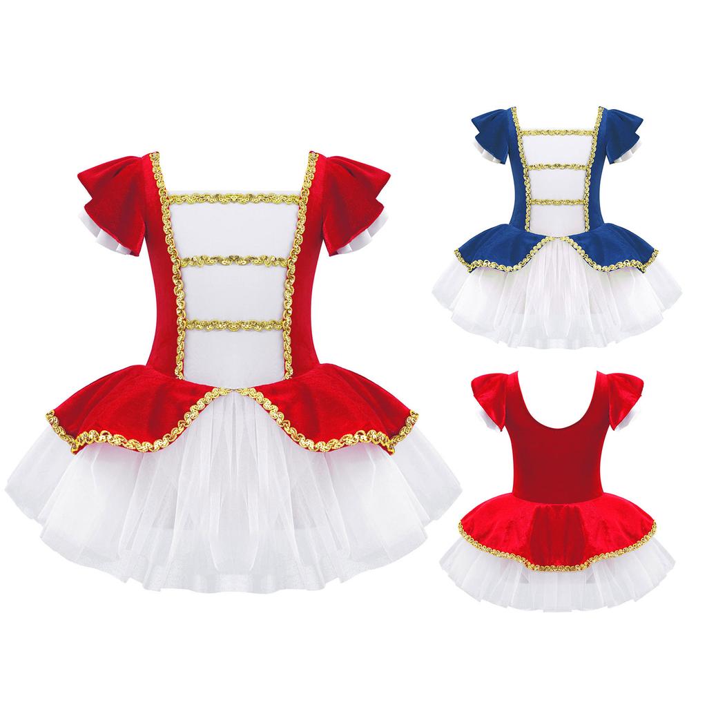 Балетное платье-пачка, детский рождественский костюм для девочек, гимнастический купальник для фигурного катания на коньках, сценическое танцевальное платье