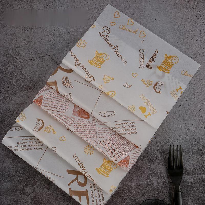 50 шт. Популярные кухонные инструменты для выпечки Какашки Когда Коробка для торта Подкладка Гамбургер Торт Жиронепроницаемая бумага Выпечка Впитывающая бумага 18X18см Аксессуары