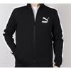 Puma T7 Series Stand Collar Knit Logo Casual Sports Jacket Men Jackets Black 579021-01