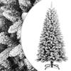 VidaXL Artificial Christmas Tree with Flocked Snow 120 Cm PVC and PE345188