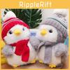 Scarf Penguin Hat Design Animal Playful Toy Couple Plush Toys Decoration Room