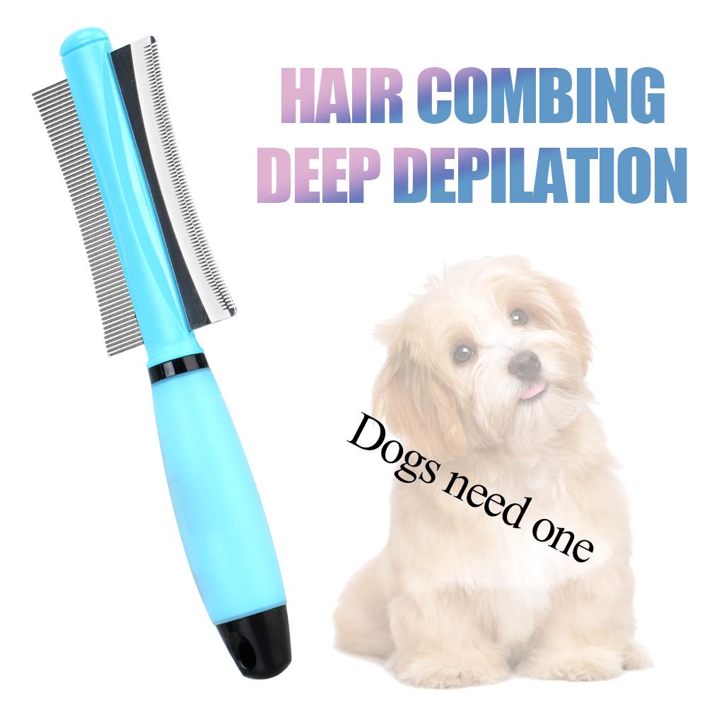 For Long Small Hair Dog Double-Sided For Cat Dog Hair Remover Easy Deshedding Brush Pet Hair Comb For Cat Grooming Tool Pet Products