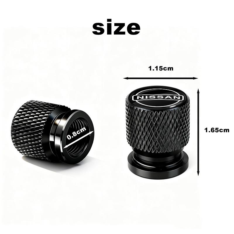For Nissan AHA14pcs Car Tire Valve Stems Cap Aluminum Tyre Wheel Stem Air Valve Cover Airdust For Nissan Nismo GTR Altima Qashqai Almera Navara