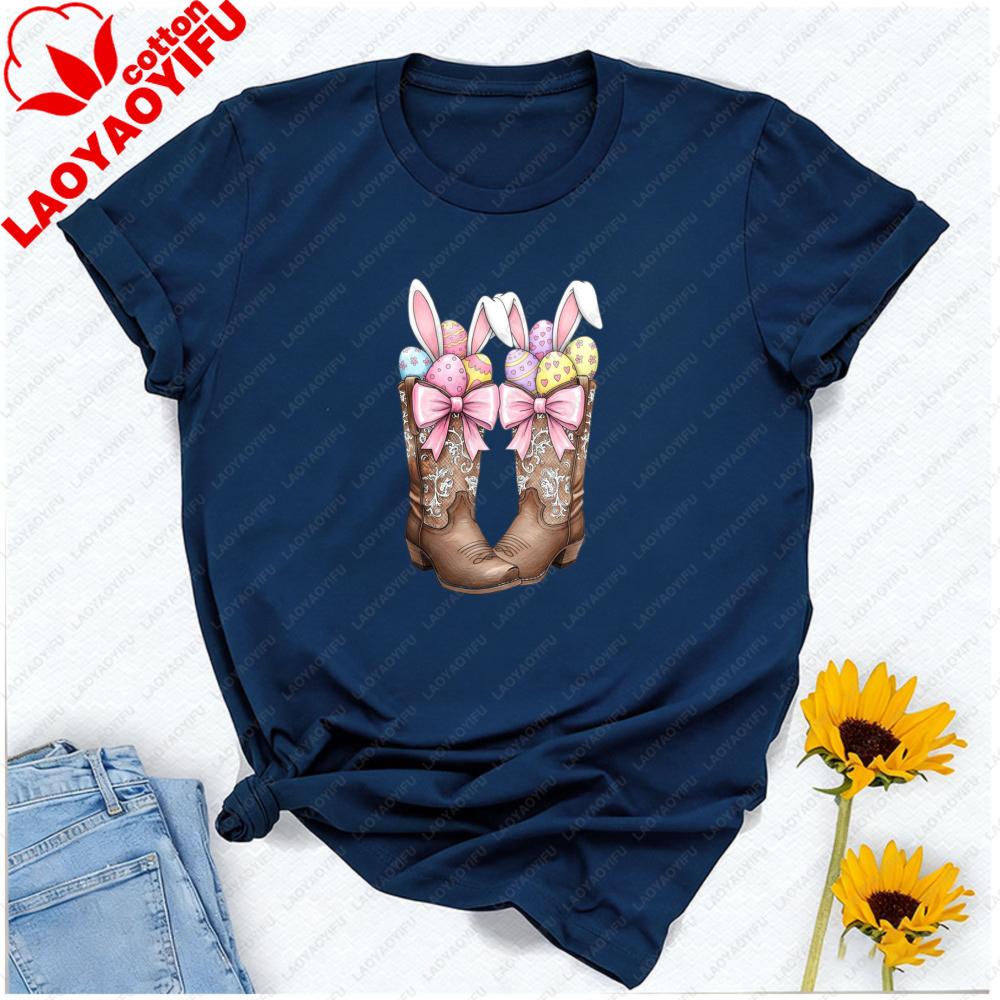 Howdy Western Easter Tshirt Howdy Easter Shirt Unisex Clothing Kawaii Clothes Graphic T Shirts Aesthetic Vintage Cotton Shirts