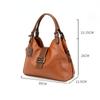 New European and American Retro Fashion Meniscus Baguette Bag Portable Messenger Large-capacity Compartment Female Bag