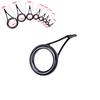 8Pcs 8 Size Fishing Rod Guide Tip Top Ring Circle Pole Repair KitFishing