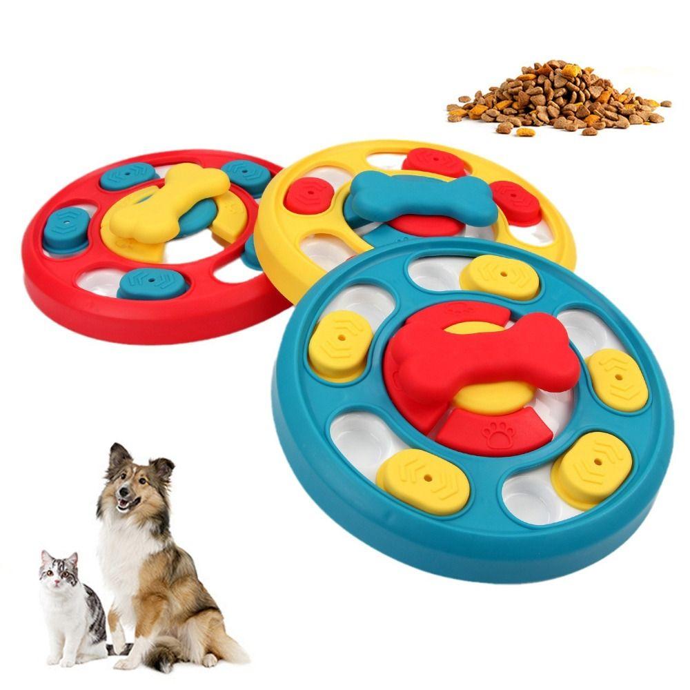Вращающаяся миска для медленного кормления питомцев, интерактивная игрушка-головоломка для питомцев, многофункциональная игрушка для кормления питомцев, подарок
