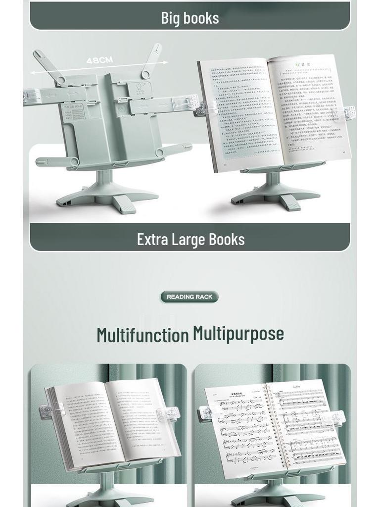 Adjustable Multifunctional Reading Stand & Bookshelf for Students