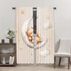 2PCS Digital Printed Curtains, Little Bear Moon Starry Night Cute Kids, Window Curtains for Living Room Bedroom Home Decoration