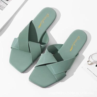 Модные плоские тапочки, новые пляжные шлепанцы, пляжная обувь, прочные женские сандалии, летние пляжные сандалии для женщин