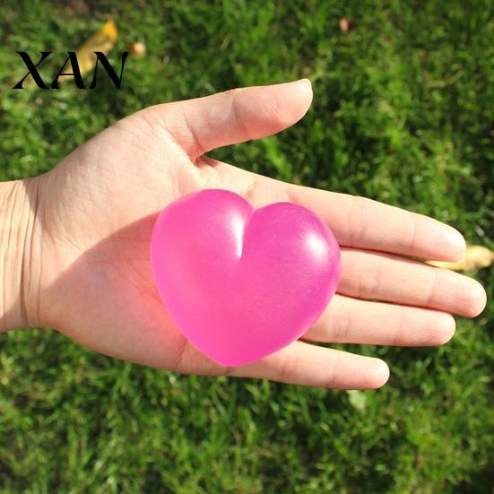 TPR Stress Ball Red Love Heart Squeeze Toy Relief Shape Reduction Gadget Sensory Fidget Decompression Tool Valentine's Day Gift Party Favors