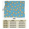 Psyduck Manga Flannel Blanket  Soft Warm Throw Blanket for Couch Bed Travel Office Novelty Bedspread Sofa Bed Cover