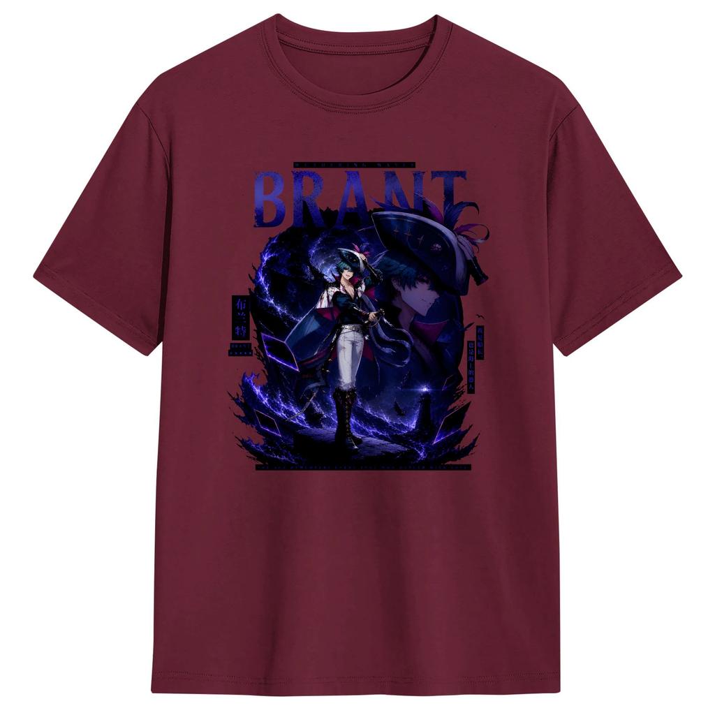 Wuthering Waves Characters Unisexs T Shirts Brant Humorous Tee Shirt Short Sleeve Round Collar Tshirts Cotton Plus Size Clothing