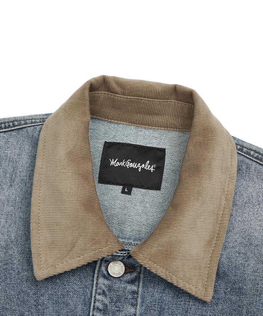 Mark Gonzales Heart Collection Washed Denim Jacket - L/Blue