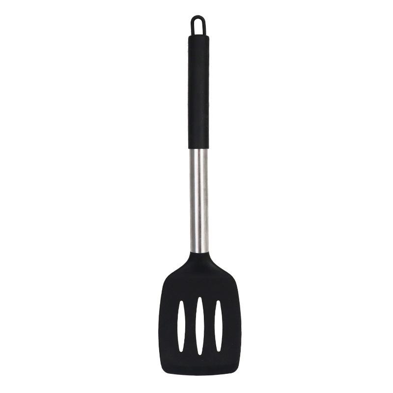 Silicone & Stainless Steel 15-Piece Non-Stick Kitchenware Set: Spatula, Soup Spoon, More.