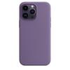 Магнитный чехол из жидкого силикона для iPhone 15 Pro Max и 14 Pro с выдвижным окном.