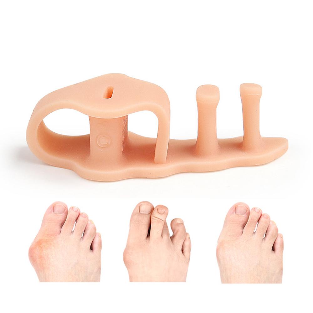 3 Pairs of Toe Separators for Hammer Toes, Gel Toe Straighteners for Pain Relief, Toe Spacers for Bent Toes and Bunion Correction