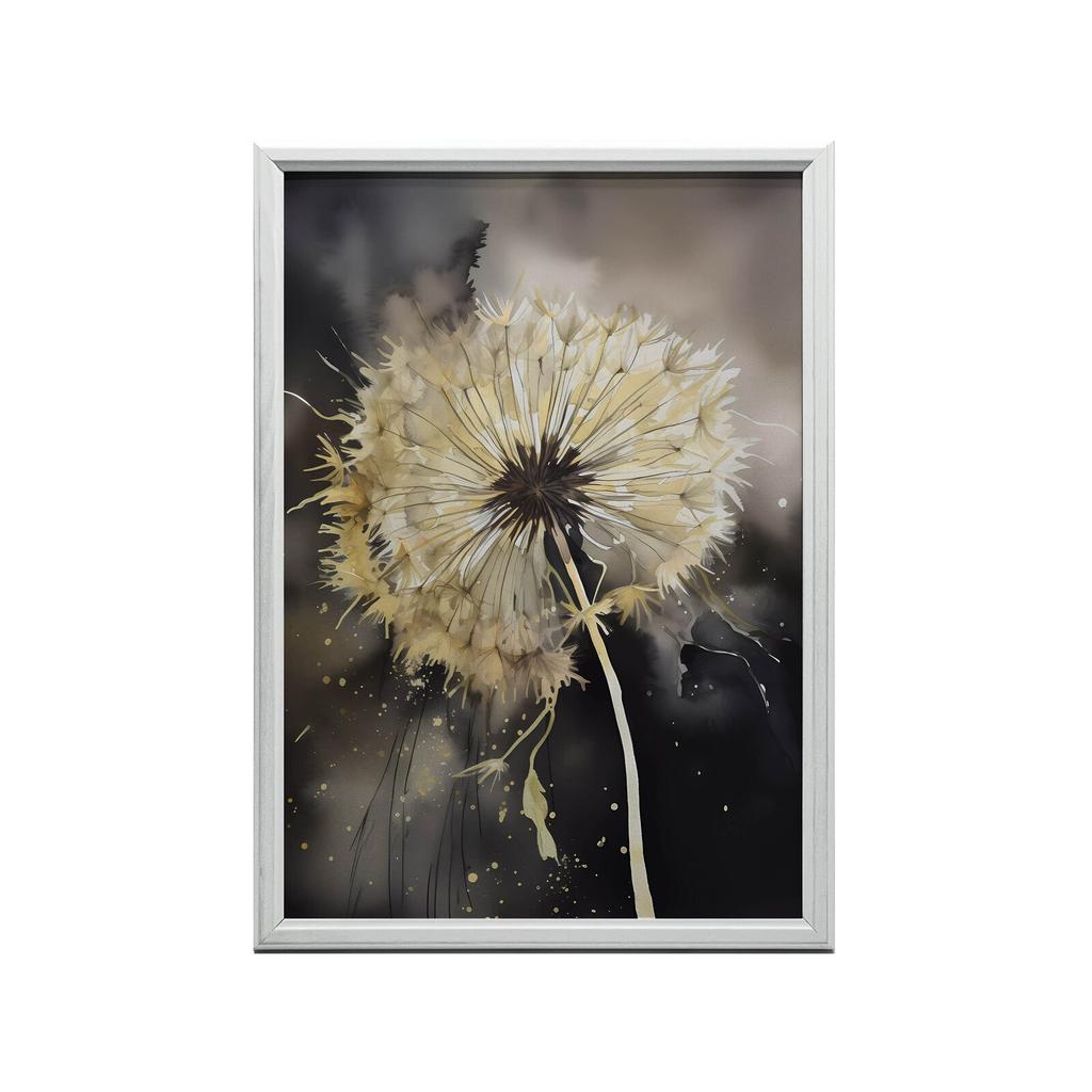 Złoty Dmuchawiec Złoty Dmuchawiec, 50X70 Cm, Bez Ramy, Płótno Premium Na Blejtramie