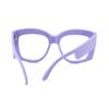 Fashion New Versatile Concave Style Trendy Women's Flat Mirror Square Wide Leg Retro Casual Eyeglass Frame