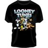 Мужская черная футболка с графическим принтом Классические персонажи Looney Tunes