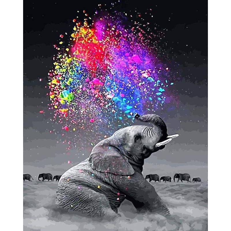 5D Diamond Painting Kit Peacock Elephant Animal Mosaic DIY Dandelion Diamond Embroidery Rhinestone Home Decoration