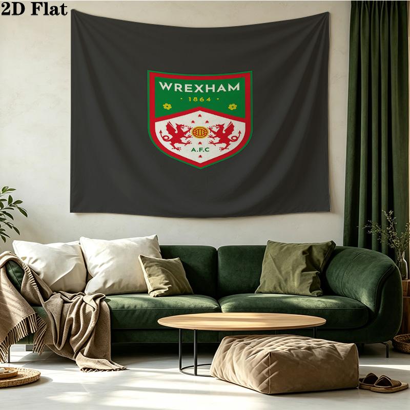Wrexham AFC Printed Tapestry – Wall Hanging for Bedrooms, Dorms, and Home Decor