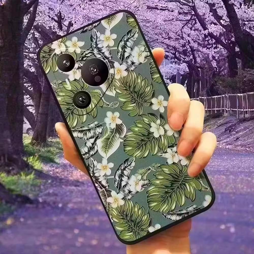 Чехол для Sony Xperia XZ2 / XZ2 Compact / XZ2 Premium, силиконовый чехол с 3D-рельефом цветов для Sony Xperia XZ2 Premium, мягкий
