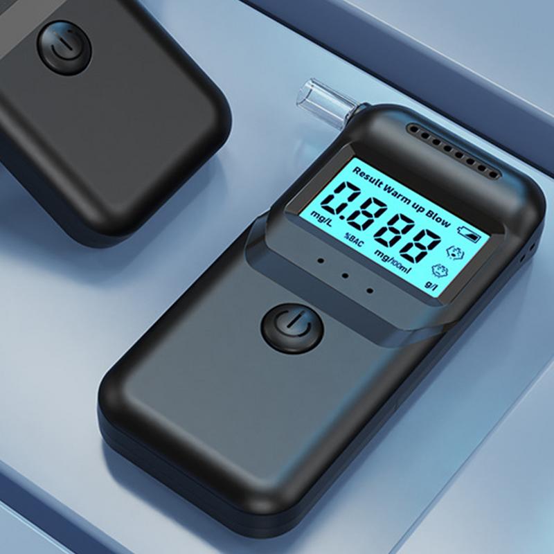 Алкотестер для алкоголя ЖК-дисплей Карманный алкотестер Профессиональный алкотестер Легкий тестер алкоголя в выдыхаемом воздухе Домашний