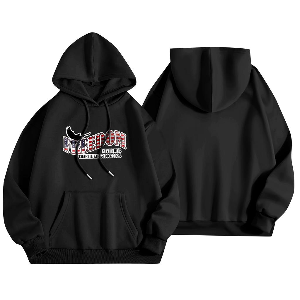 Unisex Fashion Lightweight Long Sleeve Pullover With Pockets Print Hoodie