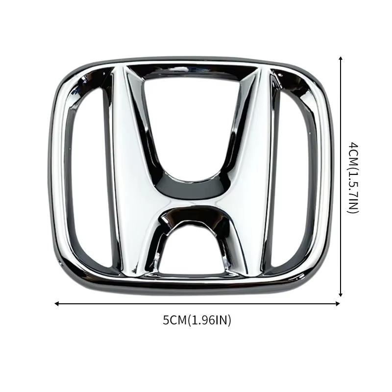 JRBX4 50x40mm ABS Car Steering Wheel Cover Emblems Stickers for Honda Envix Odyssey City Jazz Fit CRV Civic Accord Insight Jade Vezel