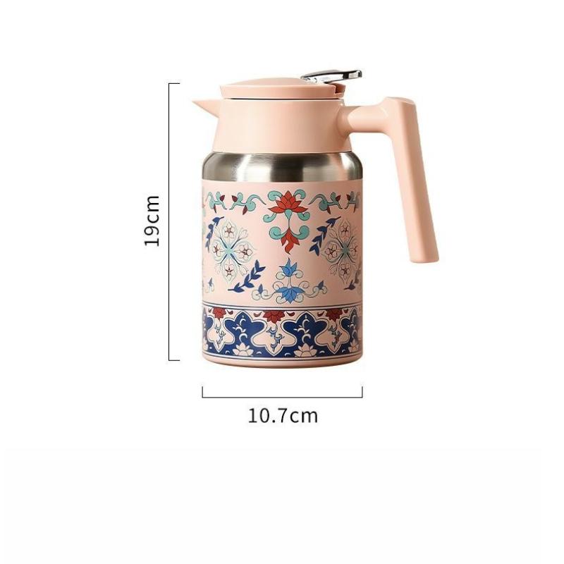 BEPAN 1PC Insulation Kettle Chinese Wind Large Capacity Household Kettle New Coffee Pot Warm Bottle Household Goods
