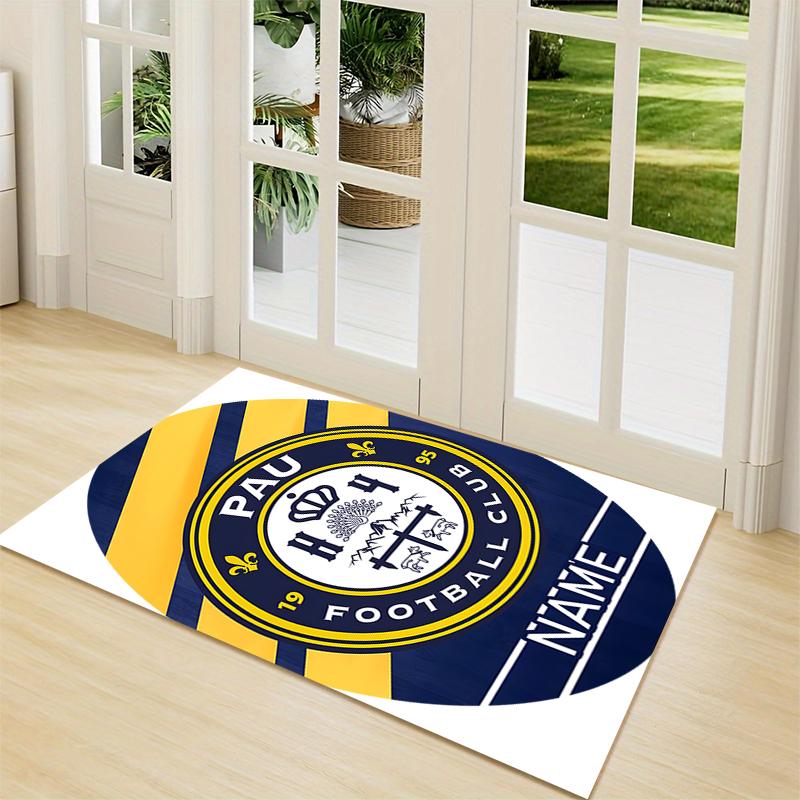 Custom Name Schalke Team Crest Carpet Rug Customizable Soft Washable Anti-Slip Home Living Room Sofa Mats Personalized Rug. 0909230