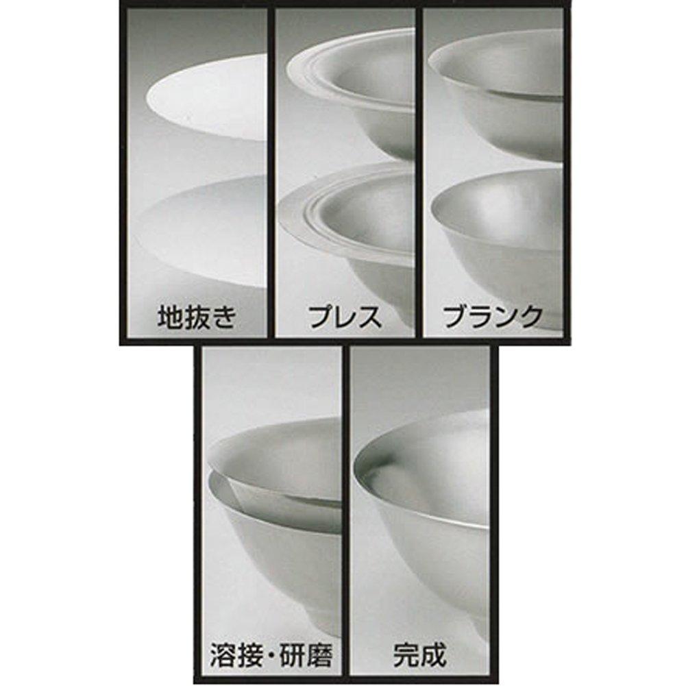 Kanda Metal Stainless Appropriate Capacity Made In Tsubame Matte Rice Commercial Home Matte Polished Specification 387077 Bowl, Steel, 1200cc, Japan,