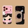 Clmj BIG EYES Y2K GIRL Чехол для телефона iPhone 17 16 15 14 13 12 11 Pro Max X XS XR XSMax 7 8 Plus Air Глянцевая пленка Жесткий чехол из ПК