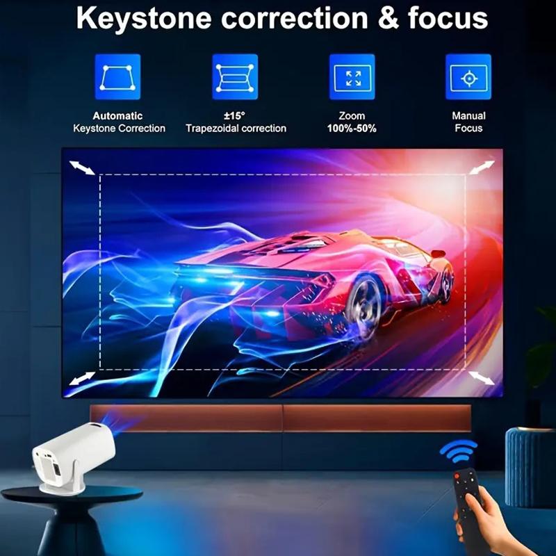 Портативный проектор 4K HD Android 11 Wifi6 260ANSI Allwinner H713 BT5.0 1080P 1280*720P Видео Кинотеатр Уличные Портативные Прожекторы