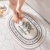 Простой скандинавский коврик для пола из искусственного кашемира, бытовой, для двери ванной комнаты, нескользящий, для туалета, износостойкий, грязеотталкивающий, простой в уходе, коврик для пола