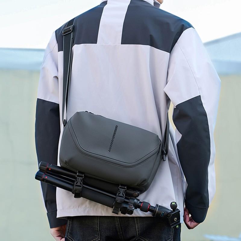 Mens Crossbody Camera Bag DSLR Mirrorless With 1 2 Lenses Waterproof Oxford Fabric Outdoor Travel Photography