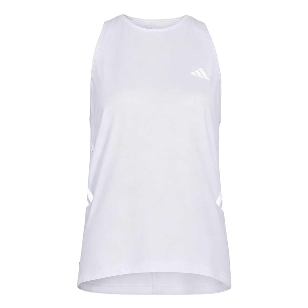 Women's Adidas Running Tank Tops Women's Frozen Purple/White Crew Neck Moderate