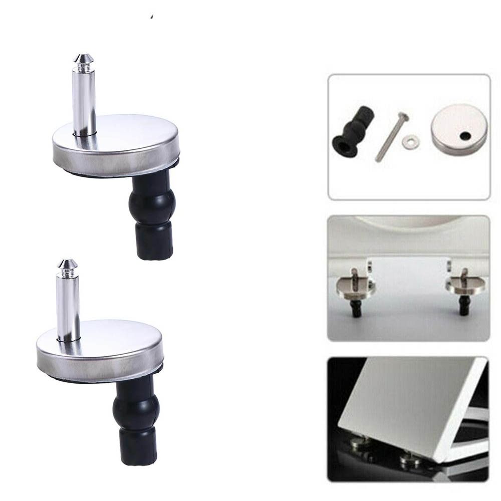 Replacement Toilet Seat Hinges Toilet Kit Heavy Duty Hinge for 2pcs Furniture Accessories