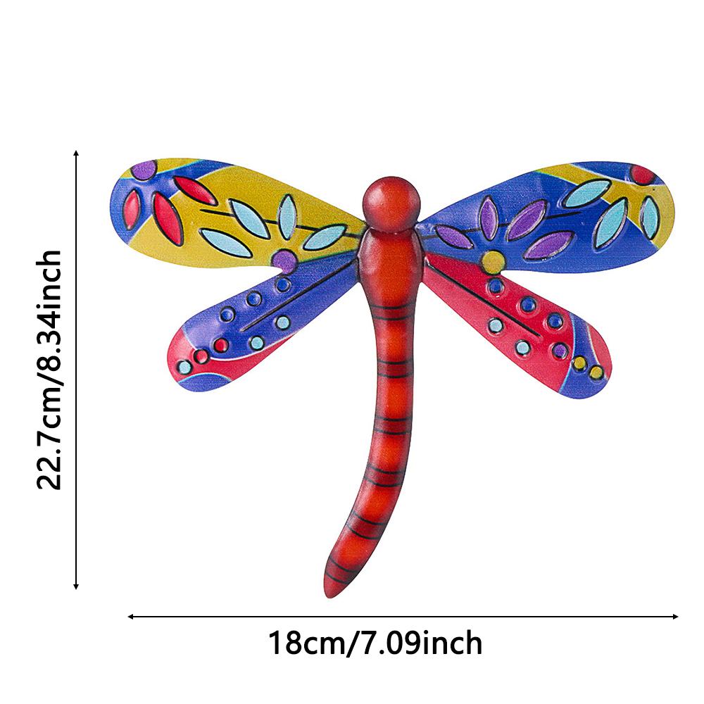 Indoor Outdoor Artwork Statue Metal Dragonfly Wall Decoration Garden Backyard Art Craft Sculptures