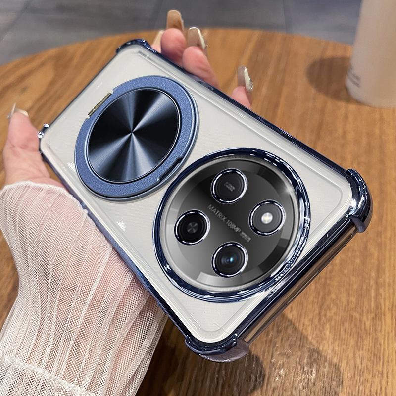 Honor X11 mobile phone case, airbag anti-drop soft case, Honor X11 decompression rotating magnetic bracket protective cover.