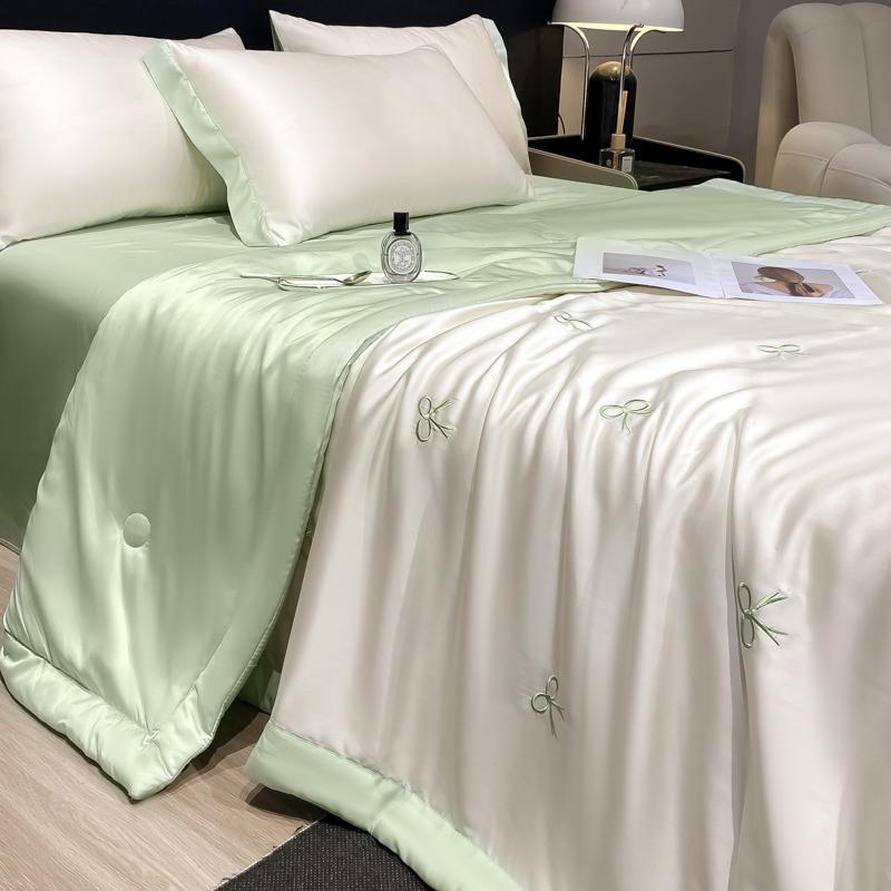 Летнее одеяло «Принцесса» Корейское Мягкое Выстиранный шелк Полная вышивка Тенсел Прохладное одеяло Женщине Девушке Для Летнего Одеяла Постельное белье