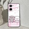 Мультяшный Чехол-Кот Персик Моти Для Realme C53 C30 C55 C33 C35 C31 C21Y C25s C15 C11 GT Neo 5 3T 2T 8 9 10 11 Pro Plus